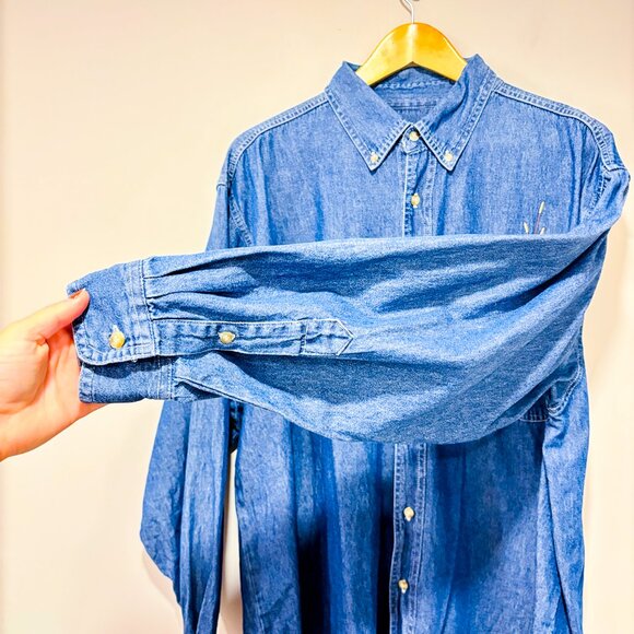 BLUE GENERATION | Minnesota denim shirt  | Classic casual denim | Men's XL * - Picture 6 of 8